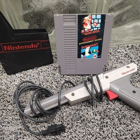 Nintendo NES Super Mario Bros Duck Hunt Game Bundle with Zapper Gun vintage 