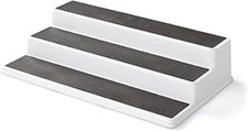 3-Tier Non-Skid Spice Rack Organizer for Kitchen Cabinet or Pantry, 15-Inch Tier