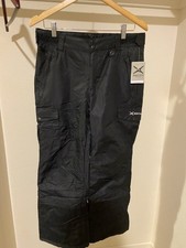 Arctix Kids Snow Cargo Snow Pants with Articulated Knees, Black, Large Husky