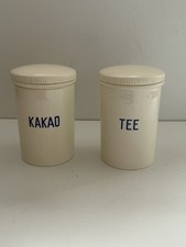 2 Vorratsdosen Kaffee und Tee  Keramik Jugend...