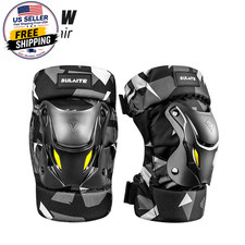 1Pair Anti-Fall Reflect Light Motorcycle Elbow Knee Shin Guard Pad,Adjustable Kn