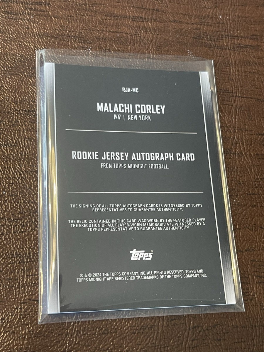 2024 Topps Midnight - Rookie Jersey Autographs Malachi Corley #RJA