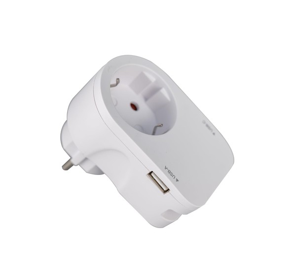 Ladesteckdose 2-Fach Mit Usb A+C, Weiß, 85320-image