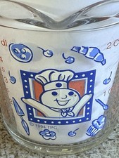 1994 Anchor Hocking Pillsbury Doughboy Poppin Fresh 2 Cup Glass Measuring Cup