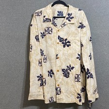 Toes on the Nose Vintage Hawaiian Shirt Mens XXL Long Sleeve Aloha Made in USA