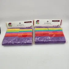 Lot Of 2 - Creative Cuts 100% Cotton Fabric Strips Basic Colors 14 Pieces Each