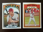 Mike Trout Baseball Card Lot - 2021 Topps Heritage #169 #170