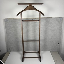 Vintage Wooden Valet Stand Suit Jacket Pants Organizer Butler Rack