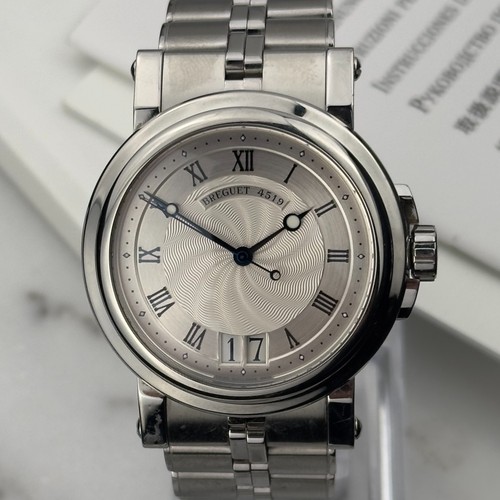2013 Breguet Marine II Silver Men's Steel Automatic Watch 5817...