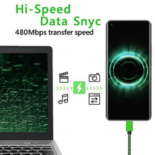 USB-C Fast Charging Cable Braided Nylon USB-A to Type C Cord 1M 2M 3M Android — image 2