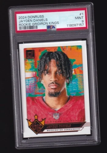 2024 Donruss Gridiron Kings Jayden Daniels RC PSA 9 Mint #1 🔥 Commanders Rookie