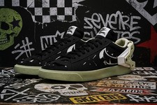 Nike Blazer Uomo Basso DO9373 001 Acronimo Moda Sneakers - Nero/Oliva Aura Tg 10