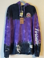 Men’s 2XL NWT Toronto Raptors Mitchell & Ness Tie Dye Pullover Hoodie Purple