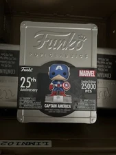 Funko POP! Captain America 25th Anniversary 2023 Official NYCC New Sealed Tin