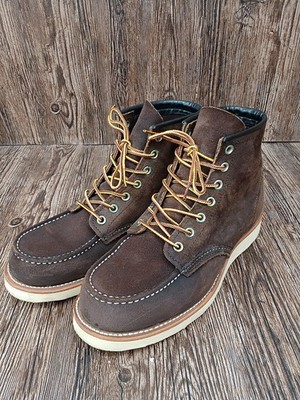 RedWIng Boots 8878 6inch Classic Moc Boots Suede Brown Size7