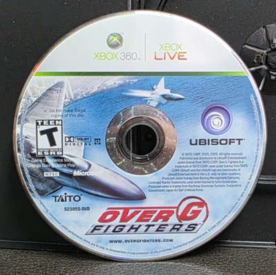 Over G Fighters (Xbox 360) Disc Only + Replacement Case   Tested & Ready to Play