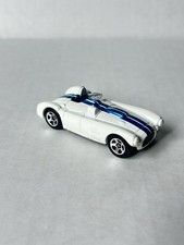 Hot Wheels - 2001 Cunningham C4R - White/ Blue Stripes 1:64 Die Cast Pre Owned