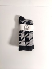 b studio -women's socks - Black- Cashmere Blend - Made in USA **L1** (Canadian Pre-Owned)