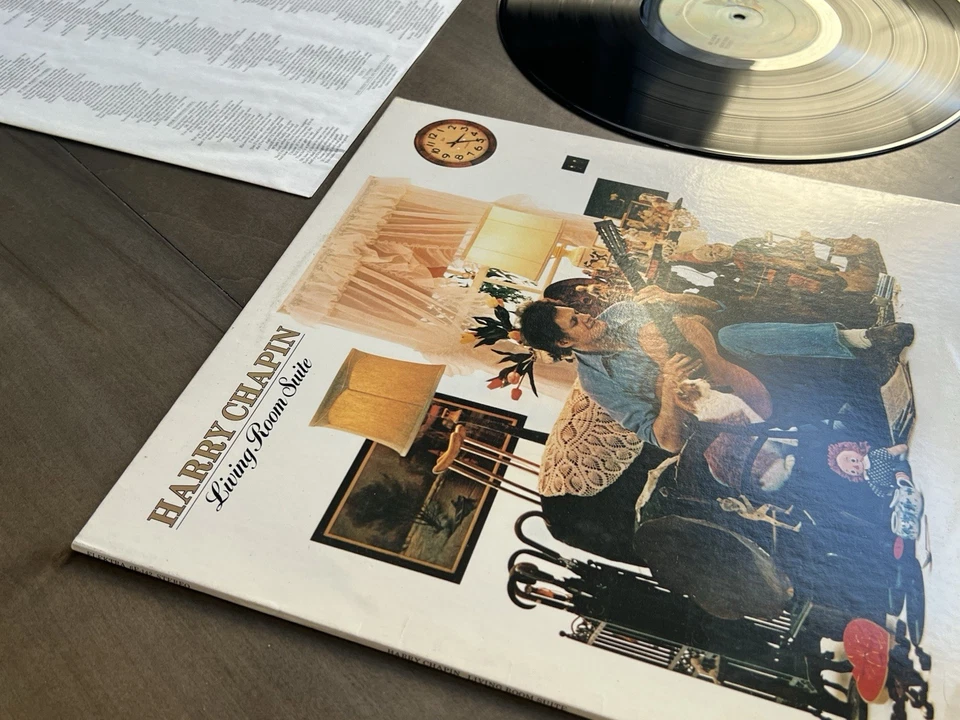 Harry Chapin Living Room Suite LP 6E-142 EX/EX RCA, Original Inner Sleeve Lyrics - Image 3 of 4