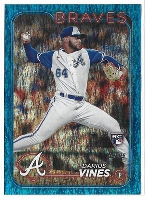 Darius Vines 2024 Topps Blue Foil RC 242/999