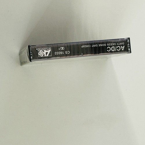 AC/DC ACDC Cassette Tape Dirty Deeds Done Dirt Cheap 1976 Factory Sealed New - Picture 14 of 24