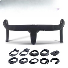 Road Bike Carbon Fiber Internal Cable Integrated Handlebar with Spacers 28.6mm