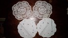 Four Vintage Doilies Two Eyelet, Two Lace #1986 — photo 1