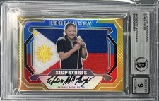 EFREN BATA REYES LEGENDARY SIGNATURES 🇵🇭  FLAG PATCH GOLD GOAT PSA BGS 9 AUTO