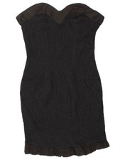 Aurelio Zepino Womens Mini Strapless Dress IT 46 Large Black AN14