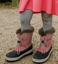  69.95 Girls Thermo light PINK FUR Rain boots 5