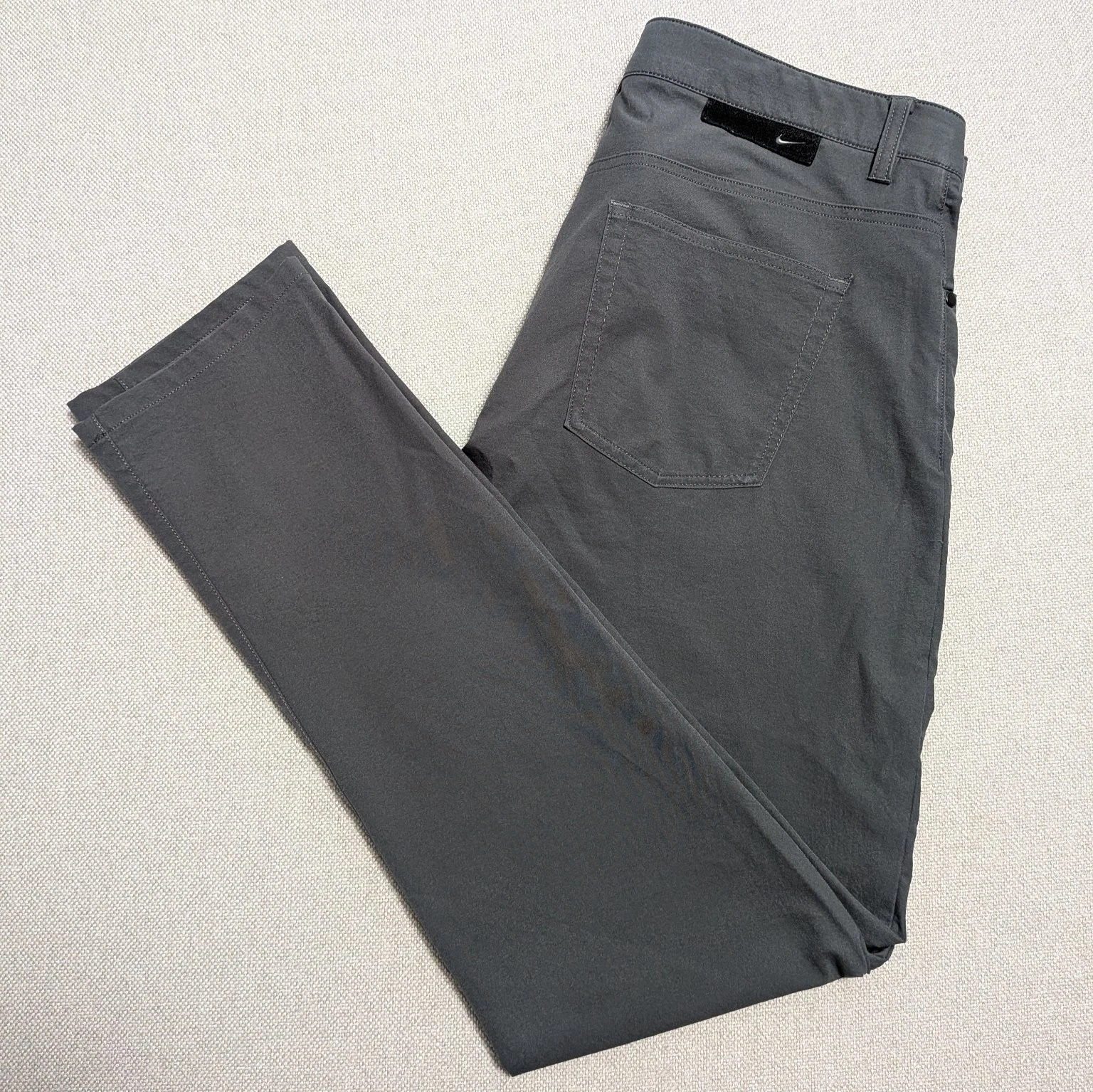 Nike Men's Pants Dark Grey 34x34 Slim Fit Dri-FIT Stretch Performance