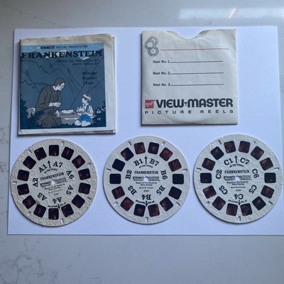 Frankenstein Classic Tales - 3d View-Master 3 Reel Packet - Full Color Images