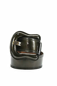 Dolce & Gabbana Green Ostrich Leather Silver Metal Buckle  display picture 2