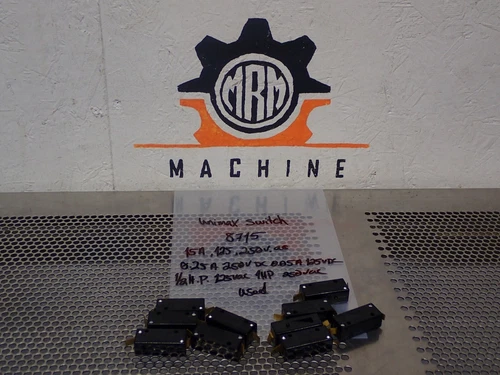 Unimax Switch WL 8715 Snap Switches 15A 125 250VAC Used W/ Warranty (Lot of 10)