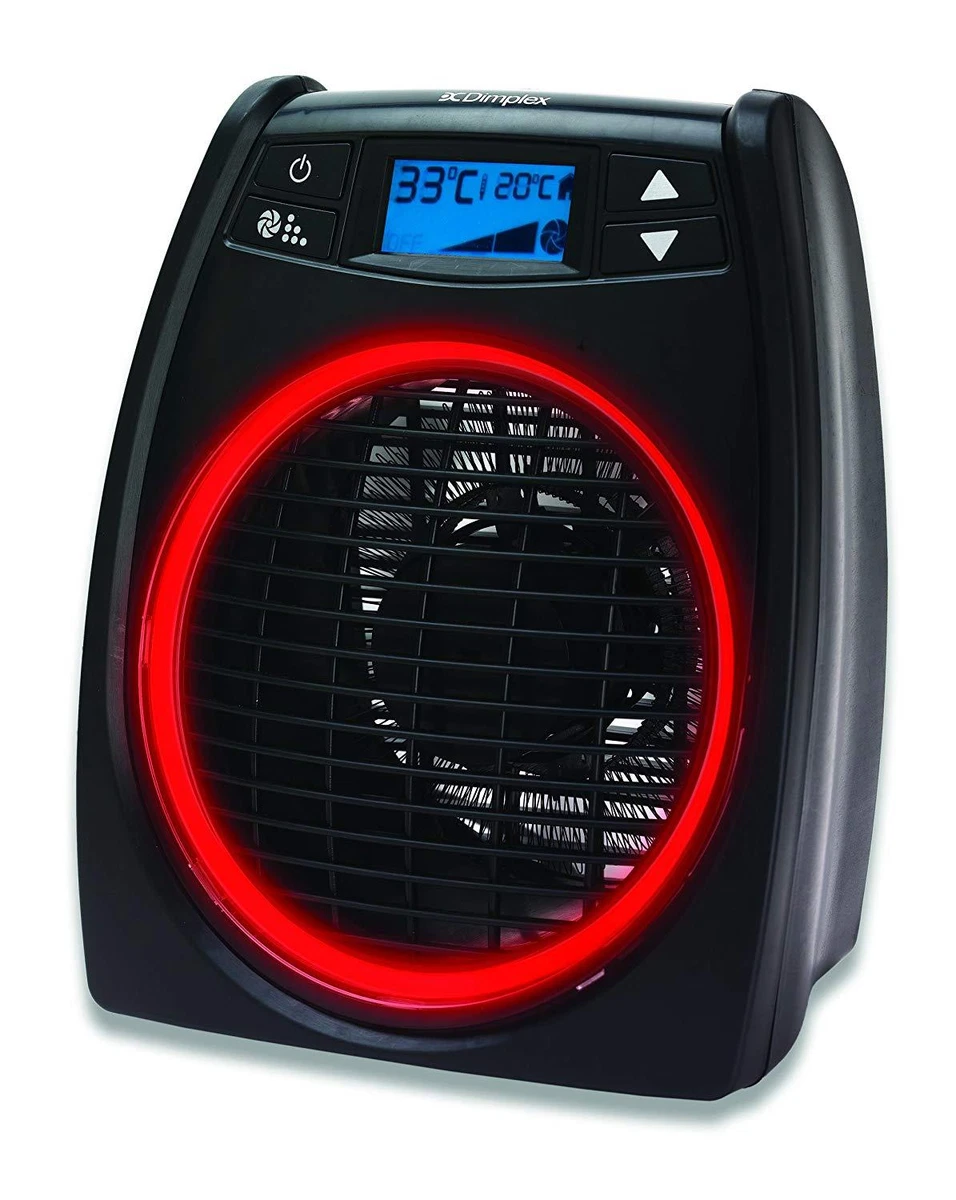 Dimplex DXGLO2 Upright Neon Electric Fan Heater Glo-Fan Heater 2kW LCD  Display 5011139030924 | eBay