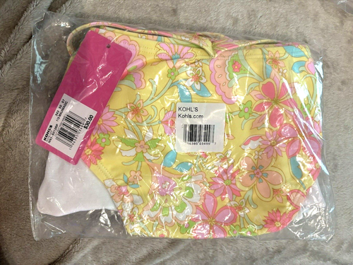 Ninety-Nine Degrees Floral High Waist Swim Bikini Bottom XL(15-17) NEW NWT - Picture 3 of 4