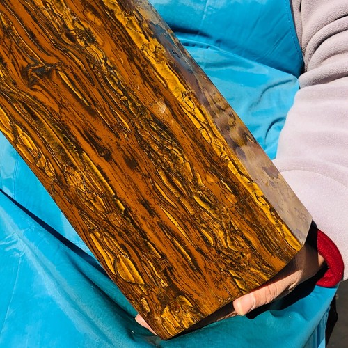19.36LB Large Natural Tiger's Eye Quartz Crystal Rough Mineral Specimen Healing - Picture 4 of 18