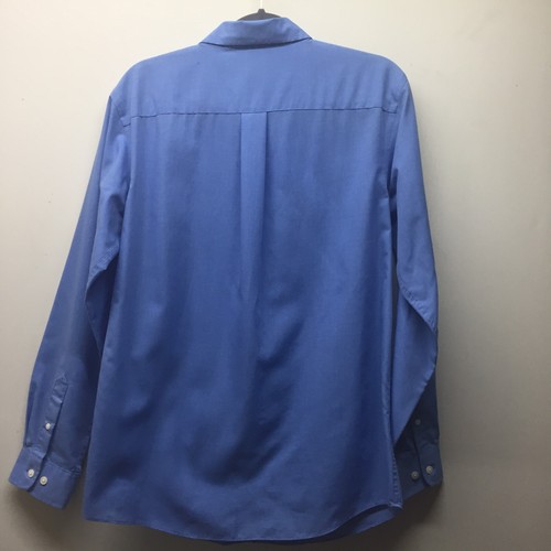 Class Club Button Down Shirt Mens Size 20 Blue Long Sleeve Easy Care - Picture 4 of 4