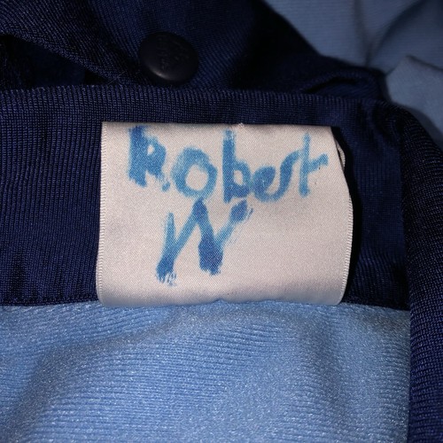 Vintage Kappa Blue Snap Up Warm Up Jacket Size Small Tear Away Sides - Picture 11 of 13