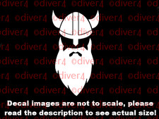 Viking Head With Helmet and Beard Car Van Truck Decal USA Made USA Seller