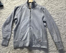 CARHARTT women s gray hooded jacket spellout on arm size small GUC