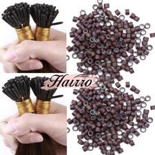 Premium Silicone Micro Link Rings 5mm Lined Beads for I Tip REMY Hair Extensions