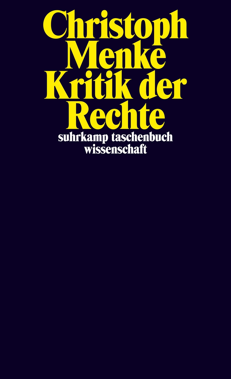 Thumbnail - Christoph Menke / Kritik Der Rechte / 9783518298411