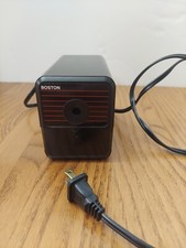 Boston Electric Pencil Sharpener Model 18 Black Vintage Made In USA Tested