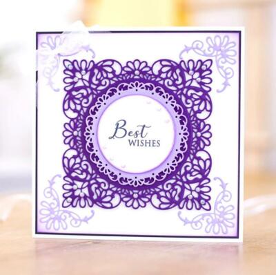 Metal Cutting Dies Set - Frame Layer For Scrapbooking, Photo Albums, Card Crafts