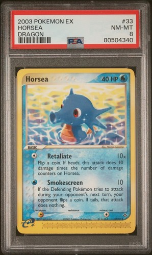 Horsea graded PSA 8 for sale on eBay
