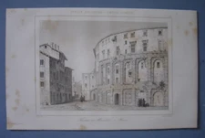 Engraving of the Theatre of Marcellus in ROME ROME