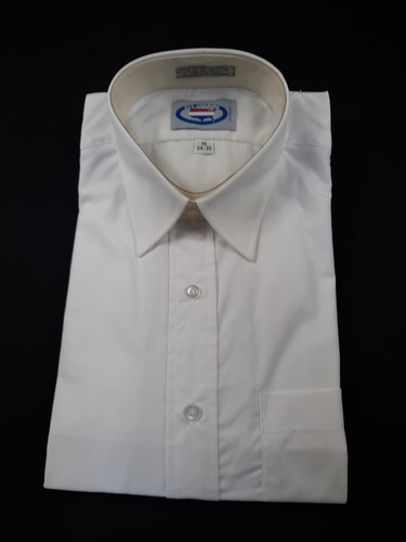 All American White Button Down Shirt Size 34/35 - 第 1/4 張圖片