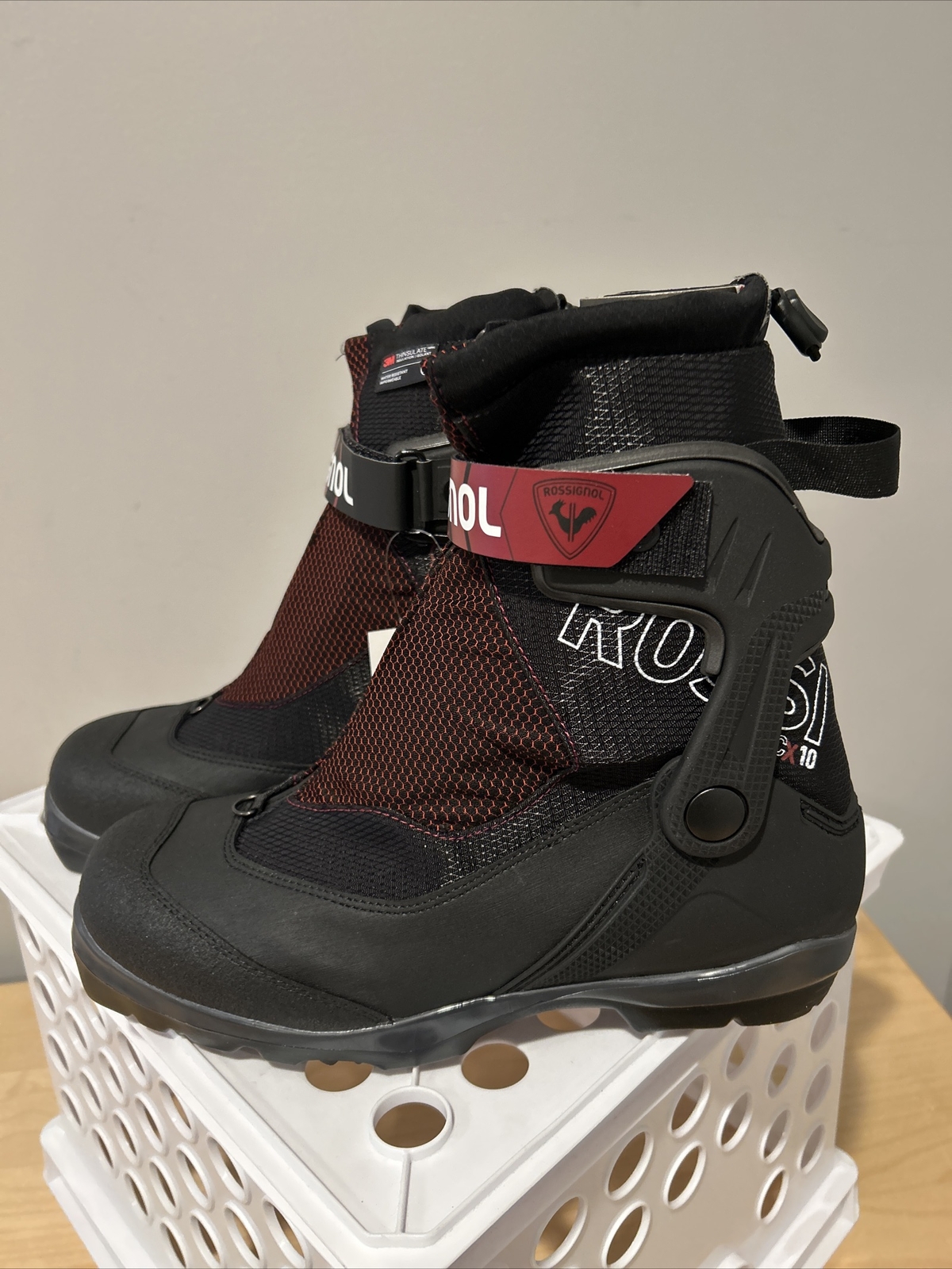 SALOMON Stivali da sci Rossignol da uomo BC X 10 Nordic XC nuovi taglia 46 #3384