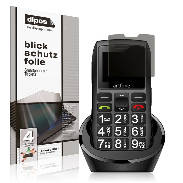 Blickschutzfolie FüR Artfone C1+ Seniorenhandy Matt Schutzfolie Folie Display-image
